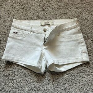 Hollister White Women's Jean Shorts